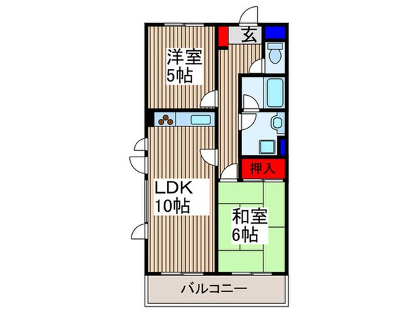 グリ－ンプラザ所沢の物件間取画像